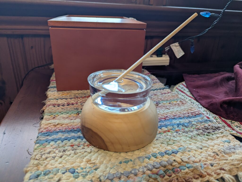 Excess resin makes accidental art