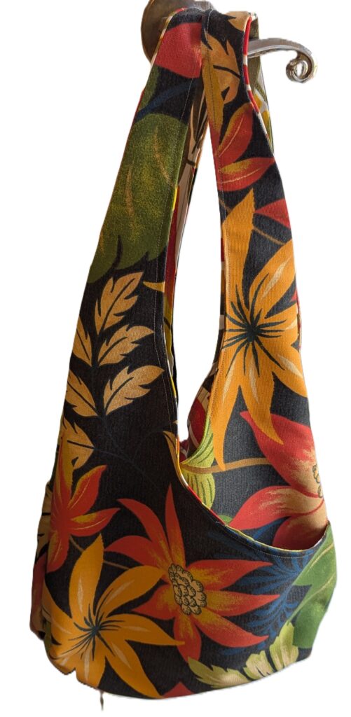Tropical print hobo purse. 
